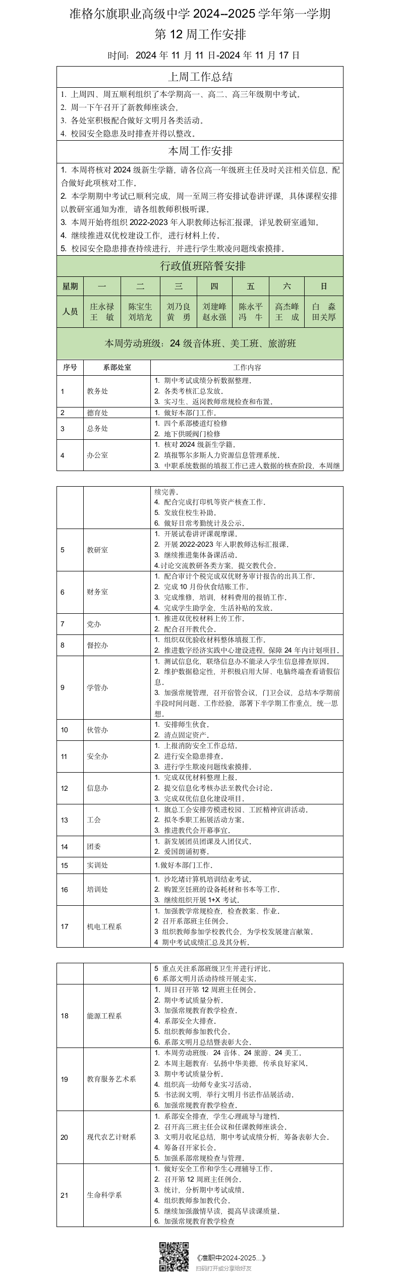 准职中2024-2025学年第一学期第12周工作安排.png